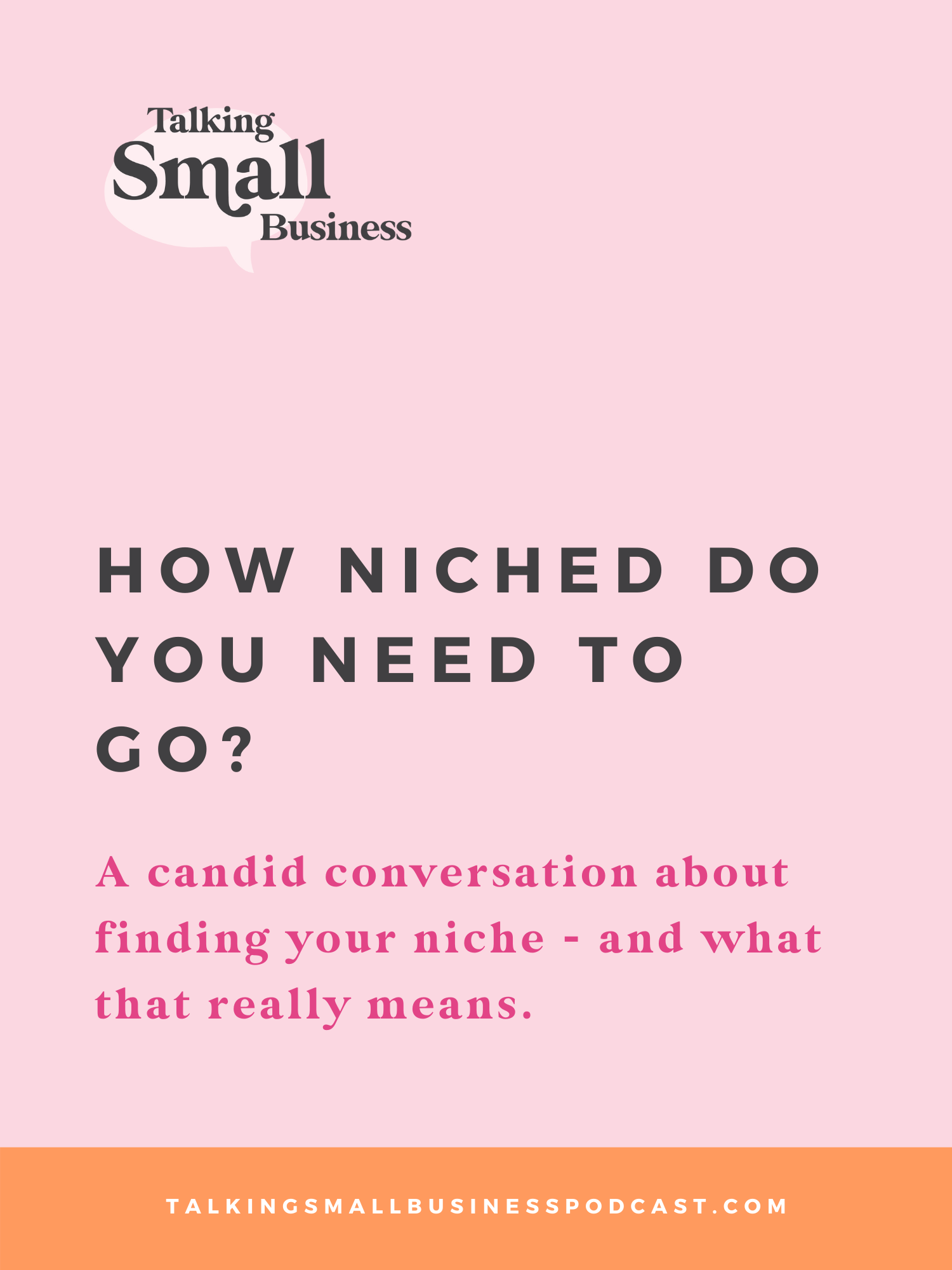 How niched do you need to go: a candid conversation about narrowing your business focus on the Talking Small Business podcast